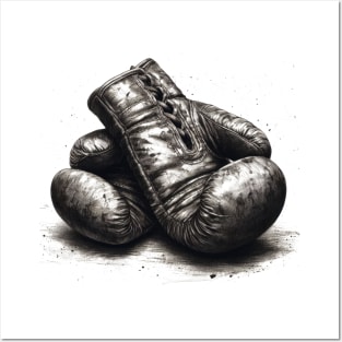 Vintage Boxing Gloves Posters and Art